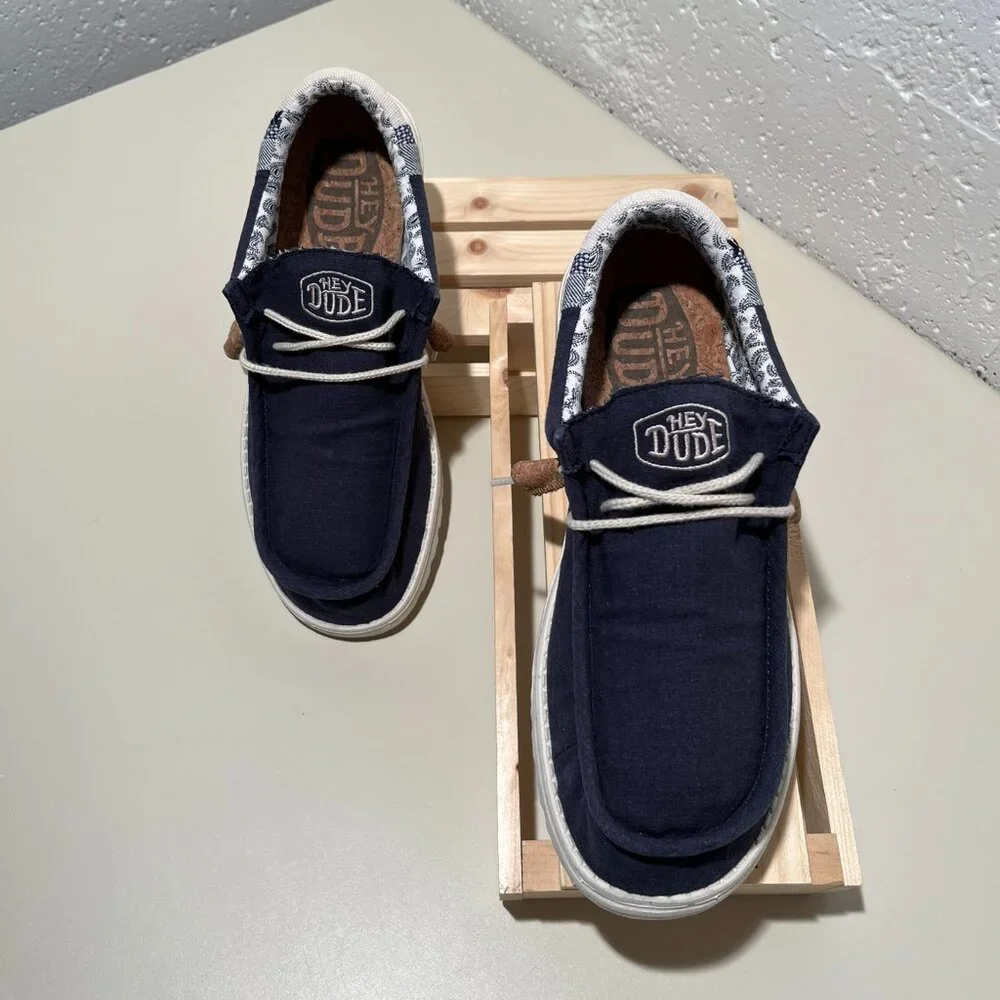 Hey Dude Men's Wally Craft Linen Casual Shoe - Picture 2 of 15